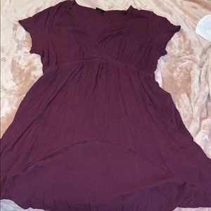 Torrid Wine Gauze flowy high low top